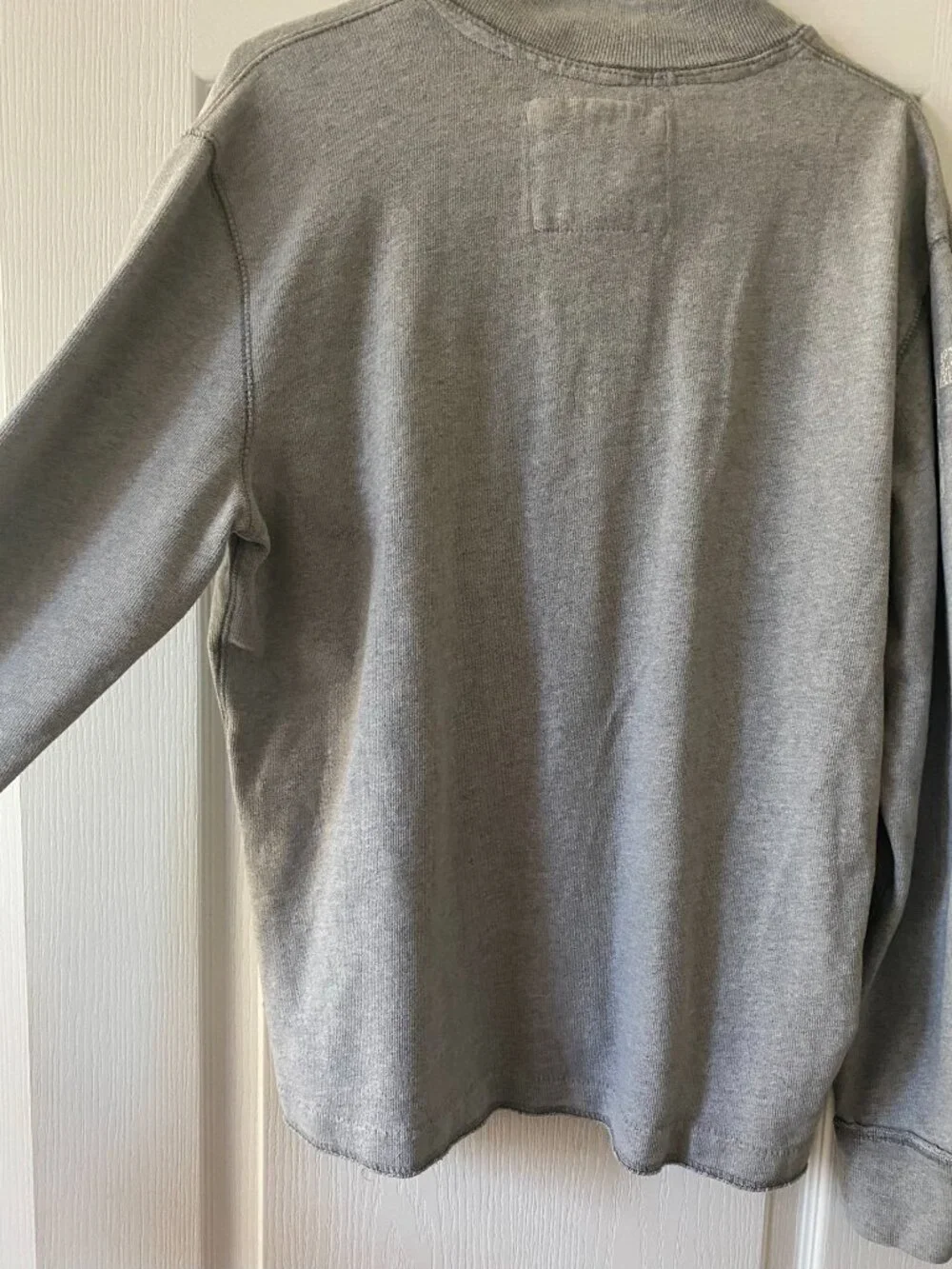 Vintage Aeropostale Y2K Rugby Polo Shirt L Gray Sweater Embroidered Logo